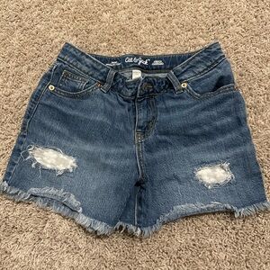Cat & Jack Kids Blue Distressed Denim Shorts